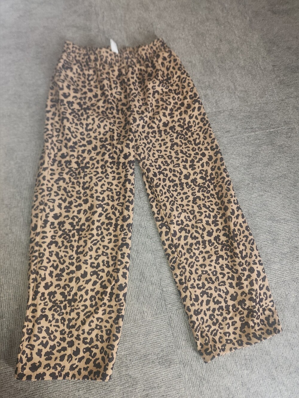 Halara Leopard Print Wide Leg Pants Size Large - Picture 2 of 8